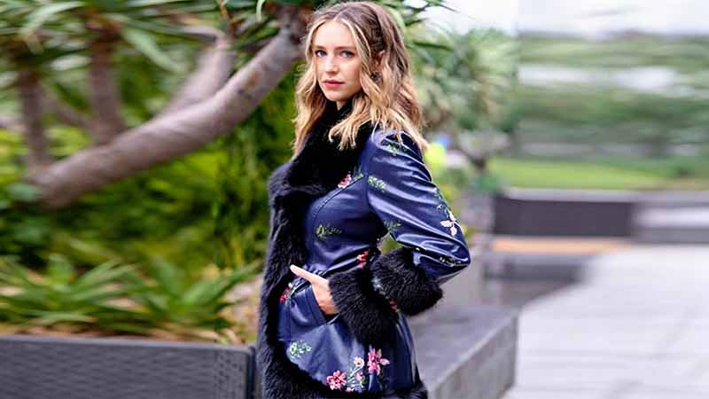 Midnight Bloom Embroidered Coat   