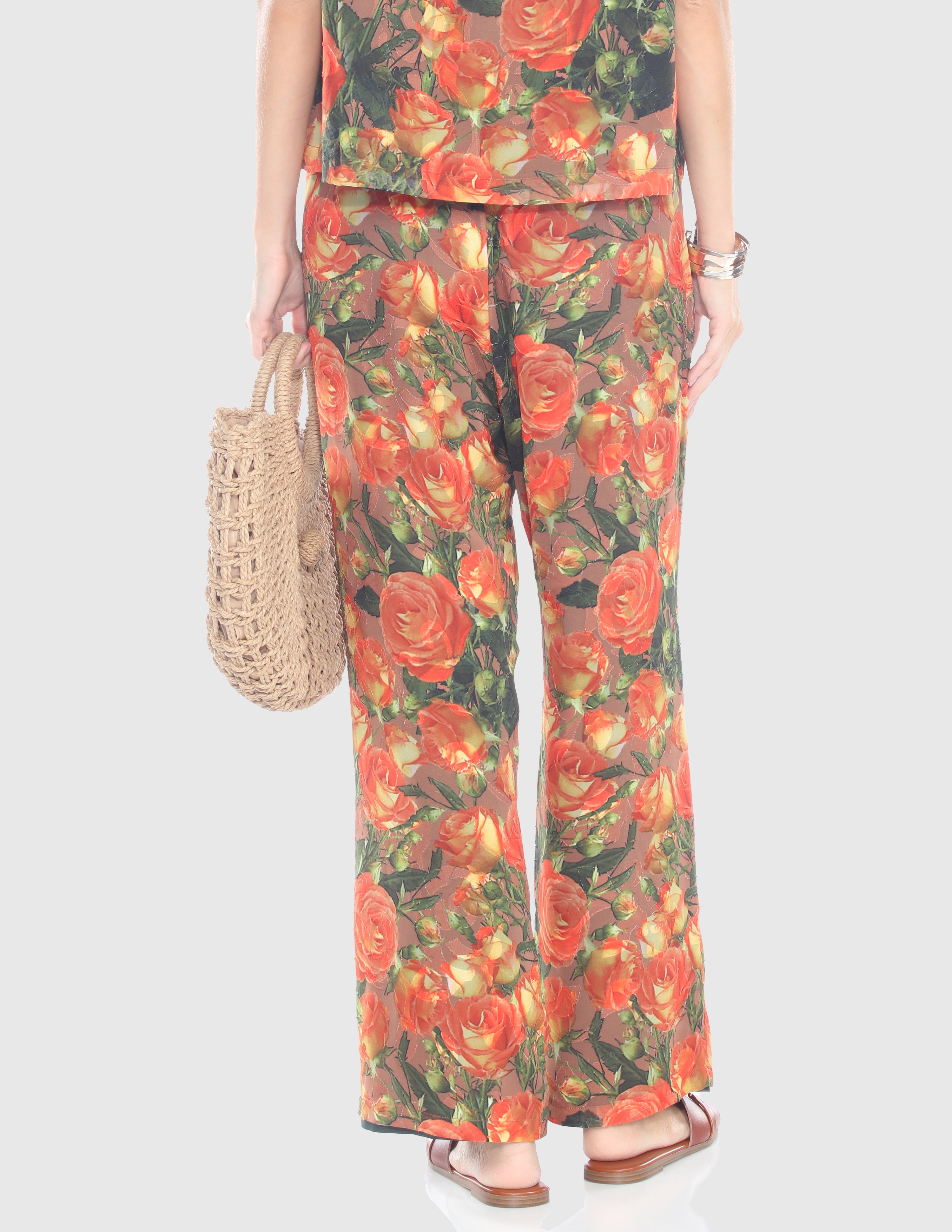 Sunset Rose Wide-Leg Pants